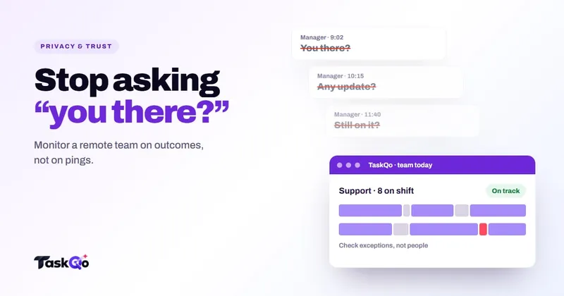 How to monitor a remote team without micromanaging