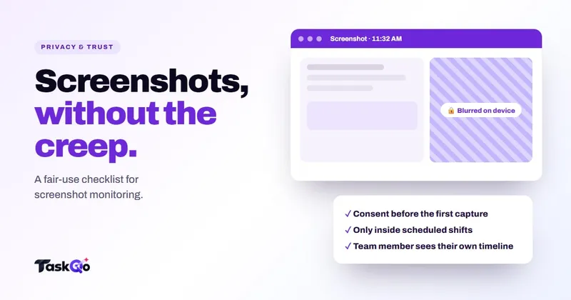 Screenshot monitoring and privacy: how to do it openly